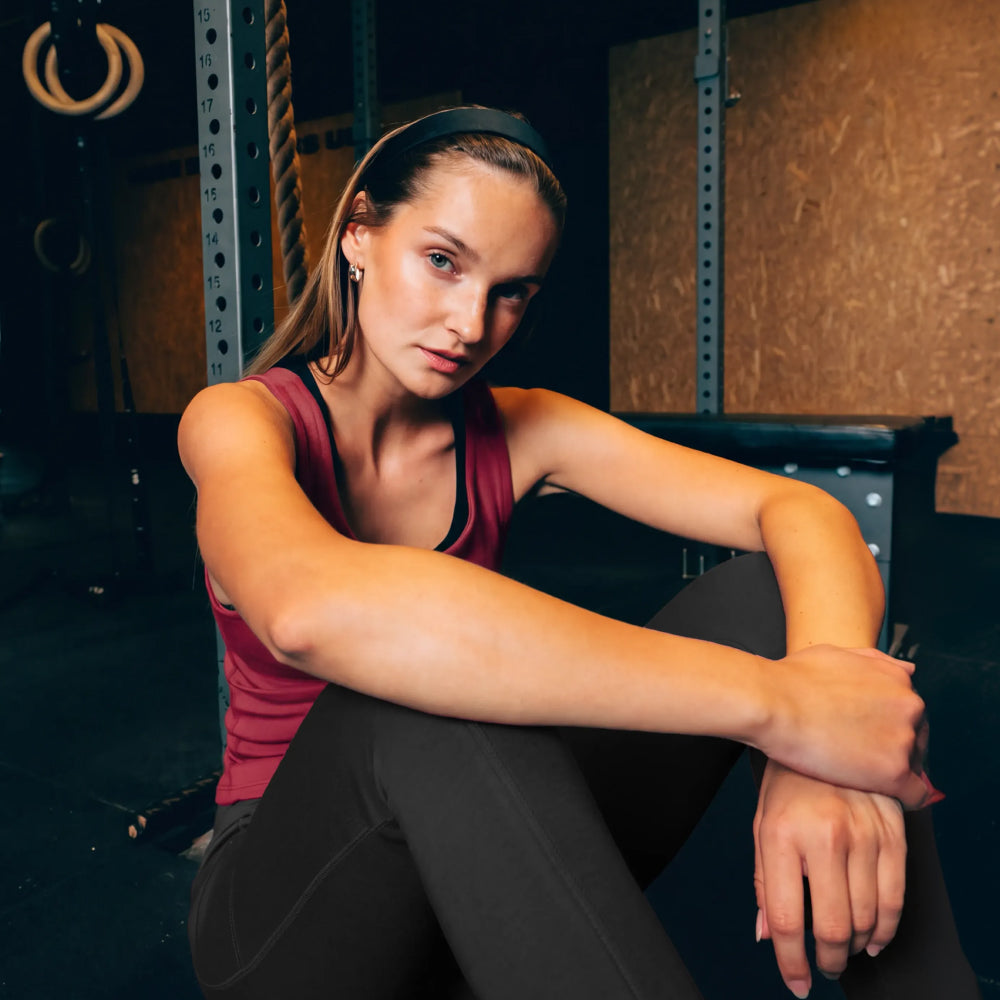 PULSE | Natural Sport Top | Red Berry