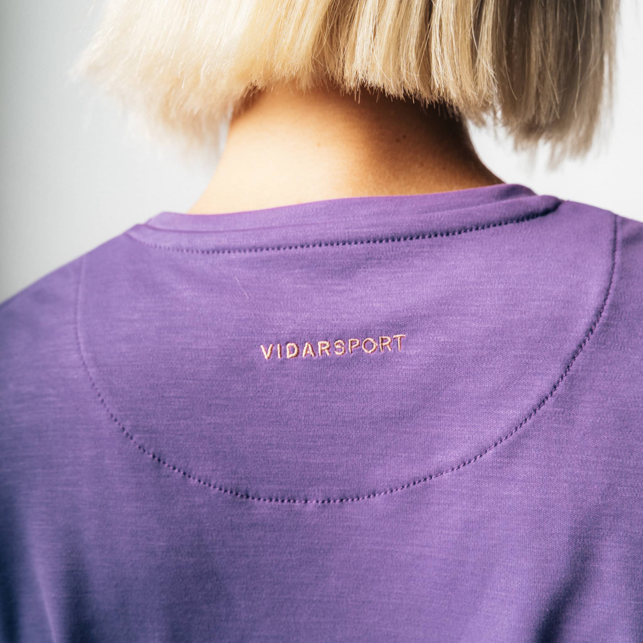 ATTITUDE 2.0 I Natural Oversized Sport Tee - purple