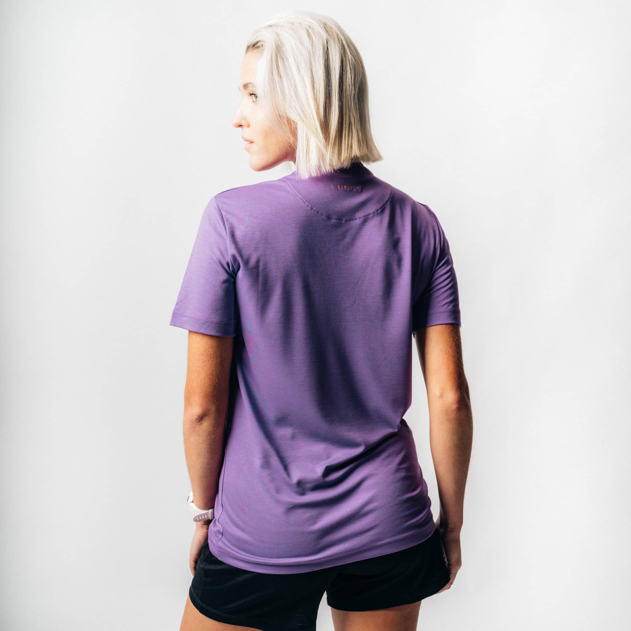 ATTITUDE 2.0 I Natural Oversized Sport Tee - purple