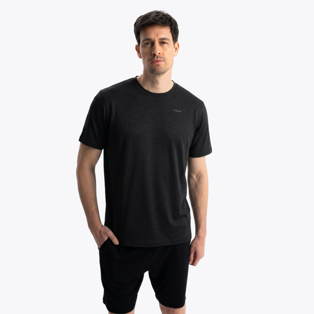 RESET I Natural Performance Tee | Black