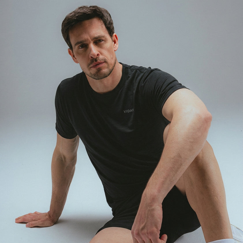 RESET I Natural Performance Tee | Black