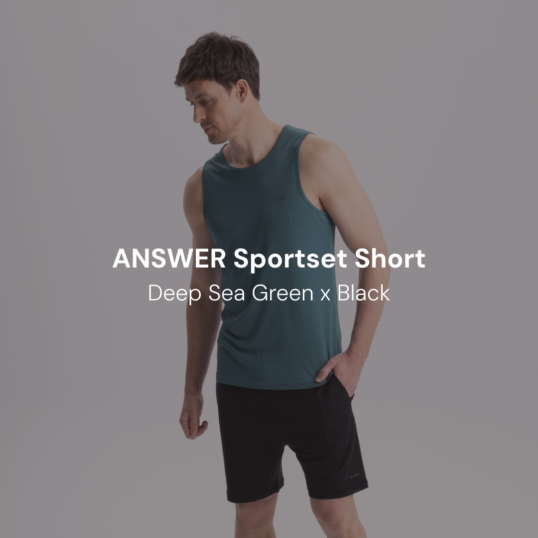 ANSWER Sportset Short | Deep Sea Green x Black