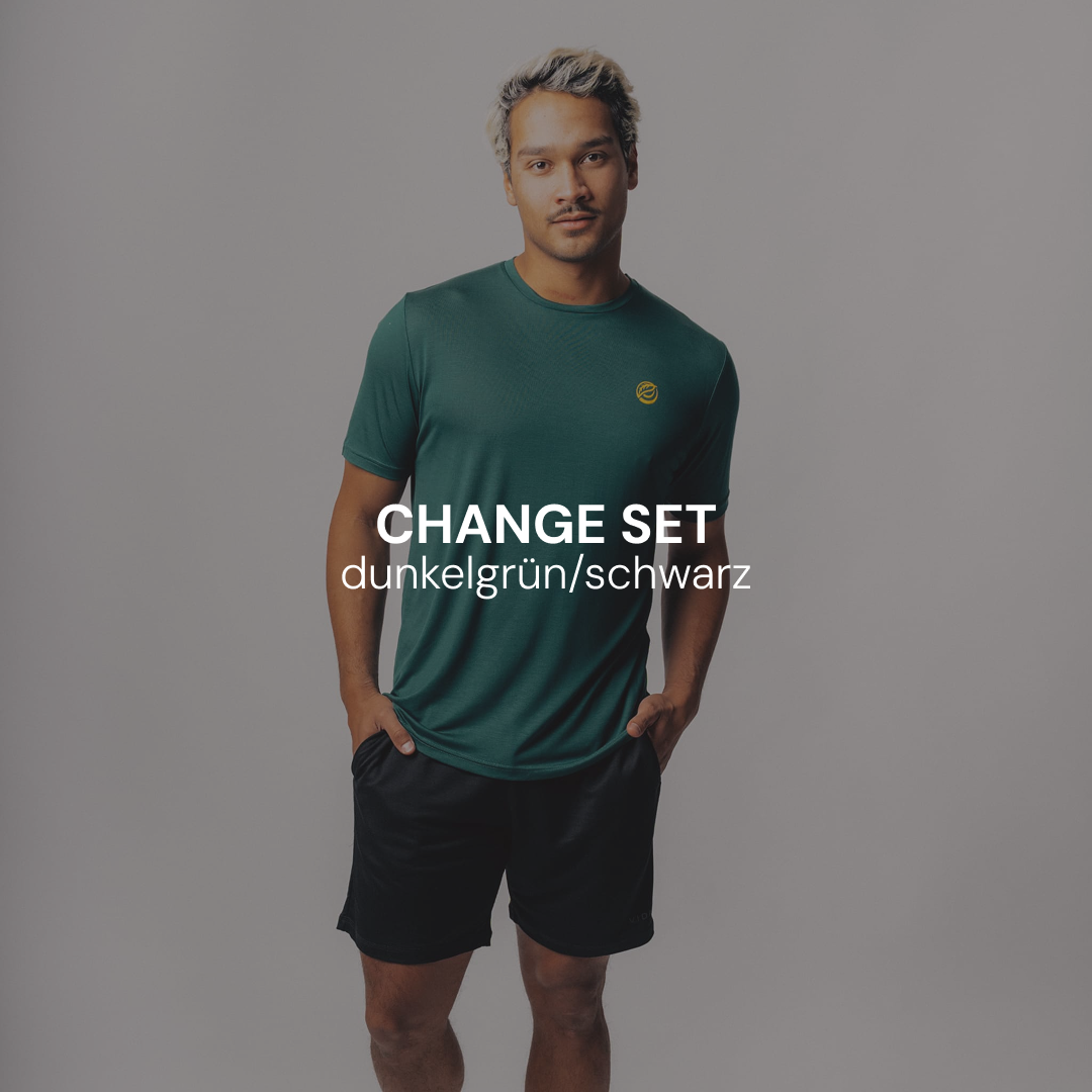 CHANGE Sportset (kurz) - grün / schwarz