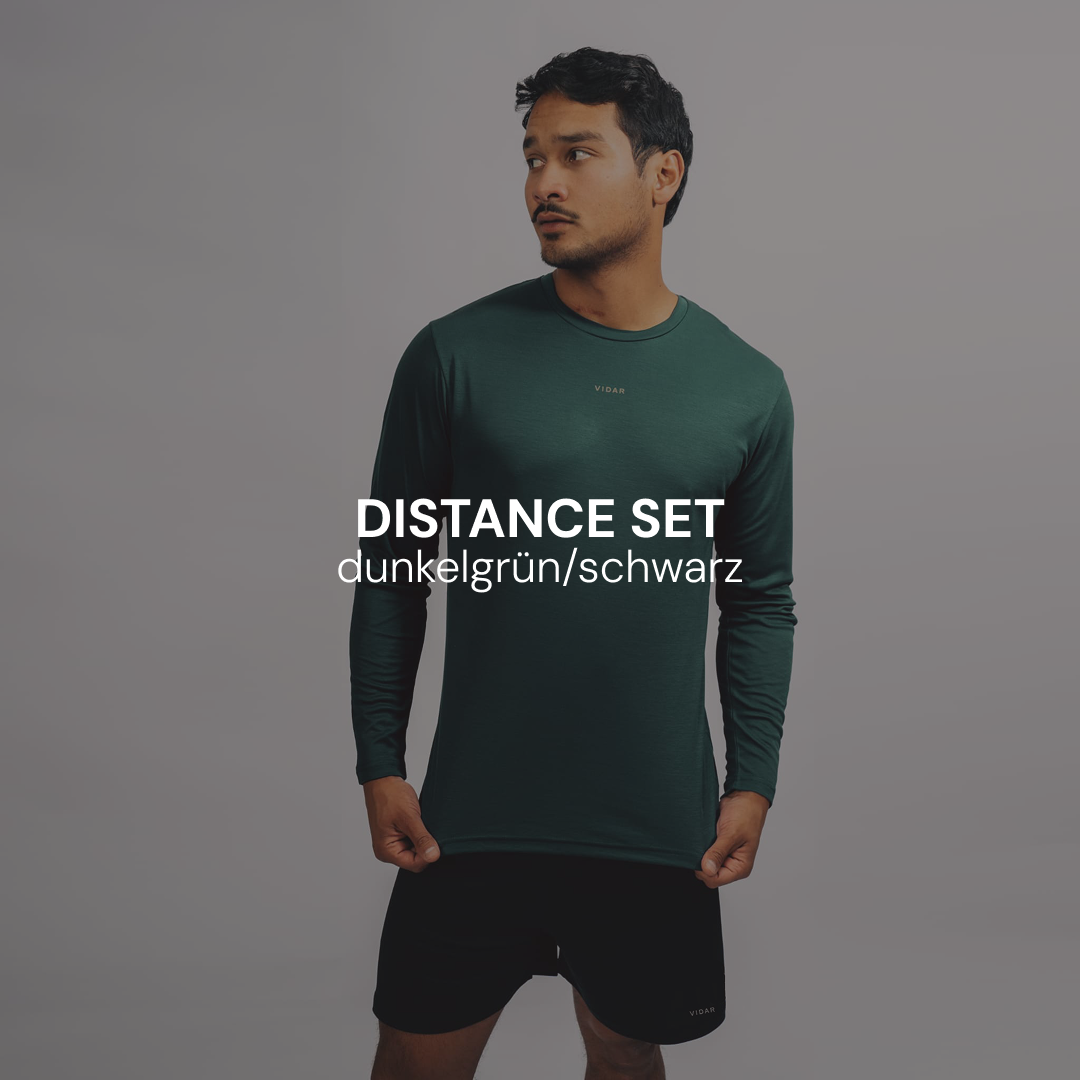 DISTANCE Set dunkelgrün / schwarz