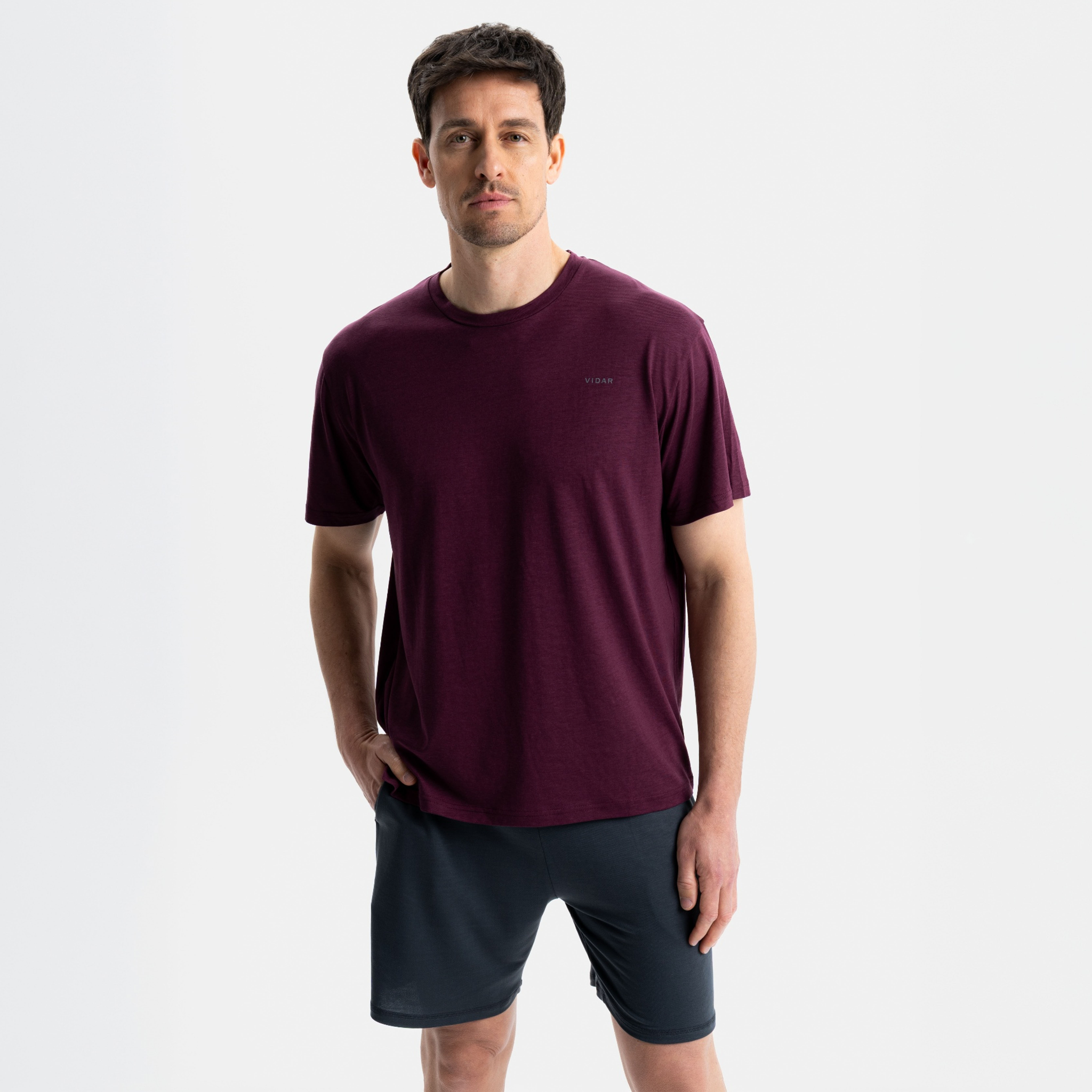 FORCE Sportset Short | Burgundy Red x Iron Grey
