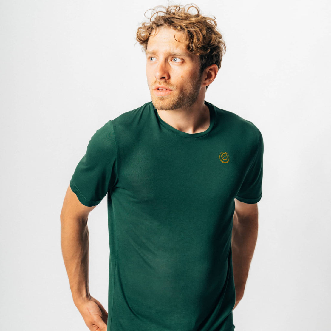CHANGE I Natural Sport Tee - dunkelgrün