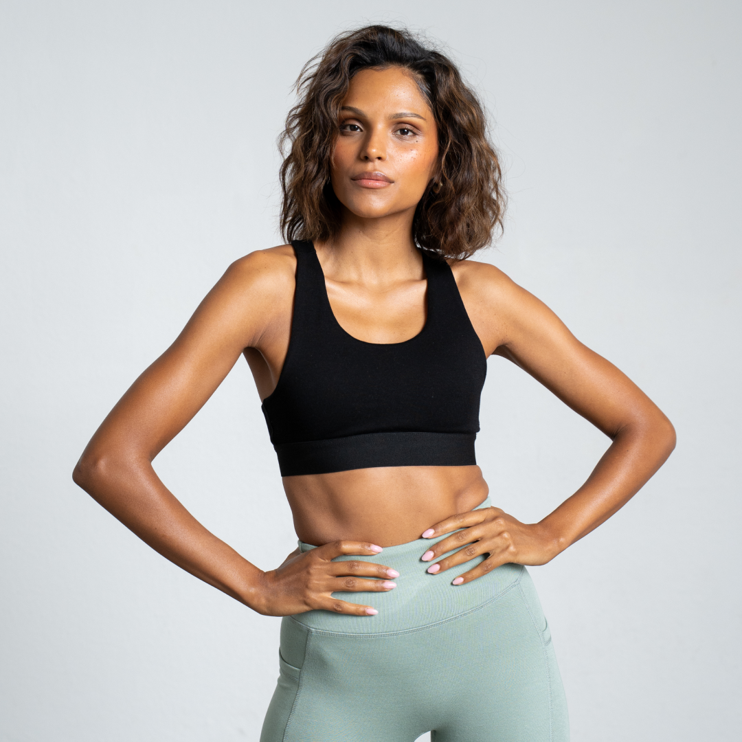 BREATH Sportset - schwarz / sage green