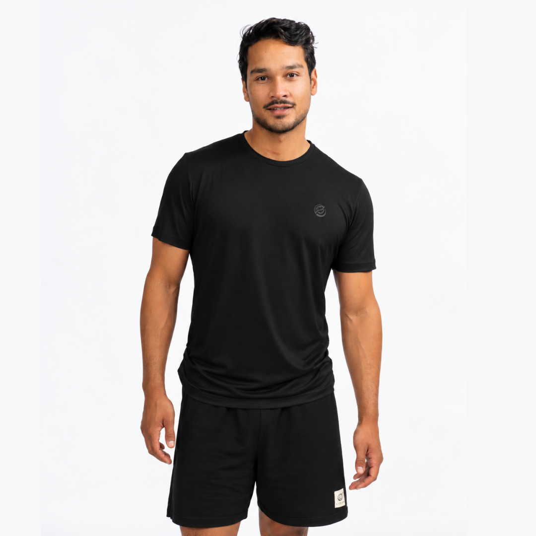 CHANGE I Natural Sport Tee I Black