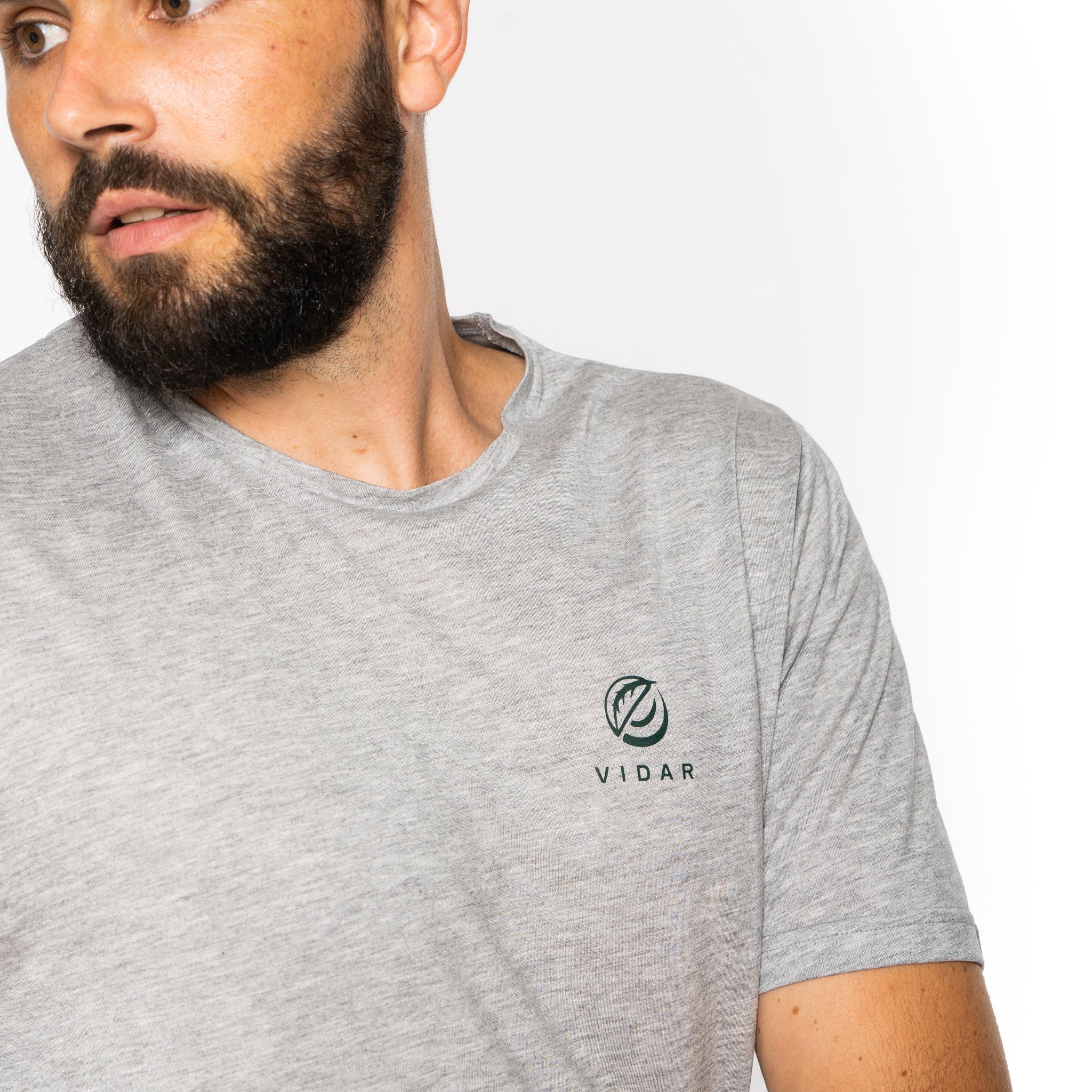 zoom-of-grey-melange-tencel-lyocell-shirt-vidar-sport