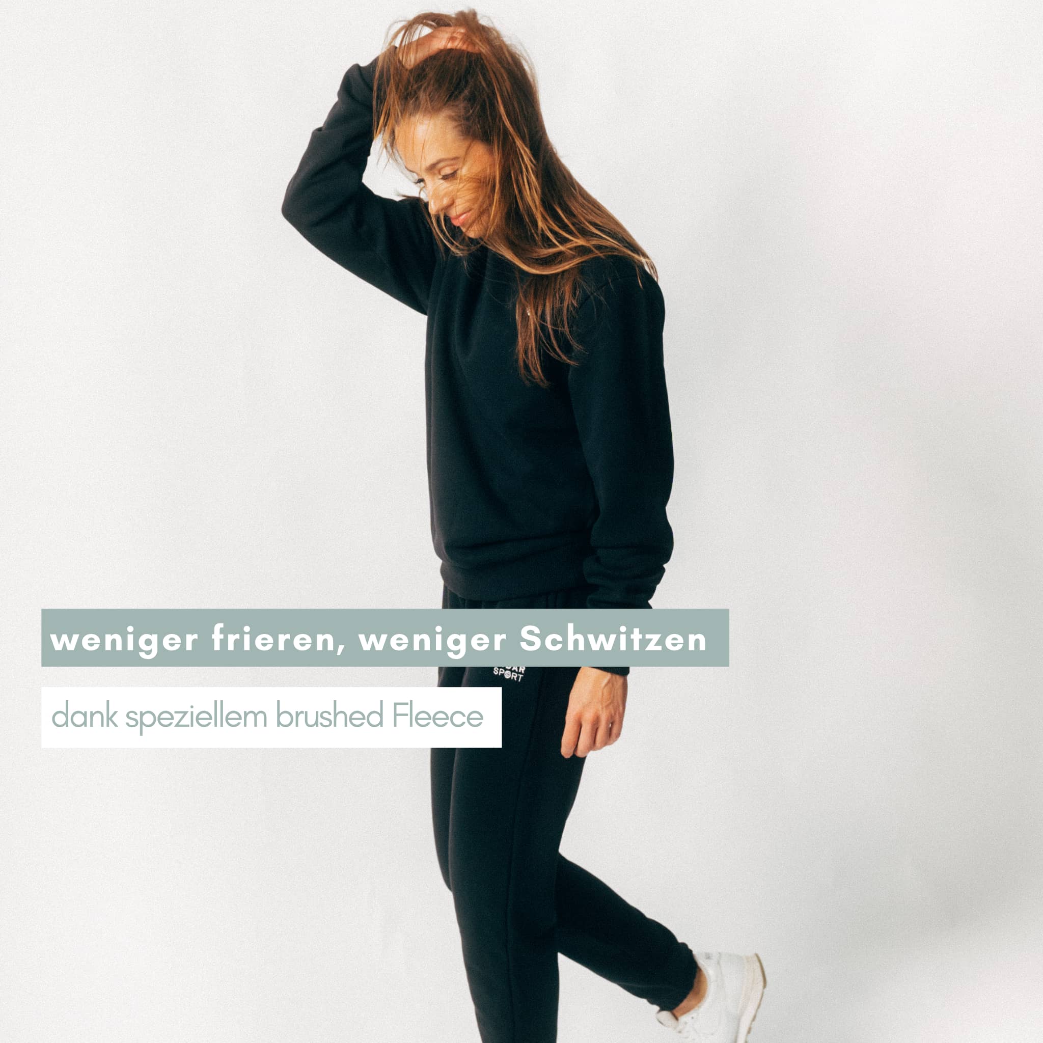 RECORD I Natural Crewneck Sweater aus recycelter Baumwolle