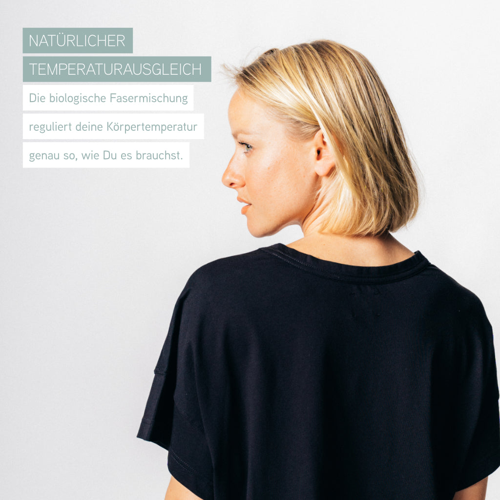 BALANCE I Natural Box Tee black