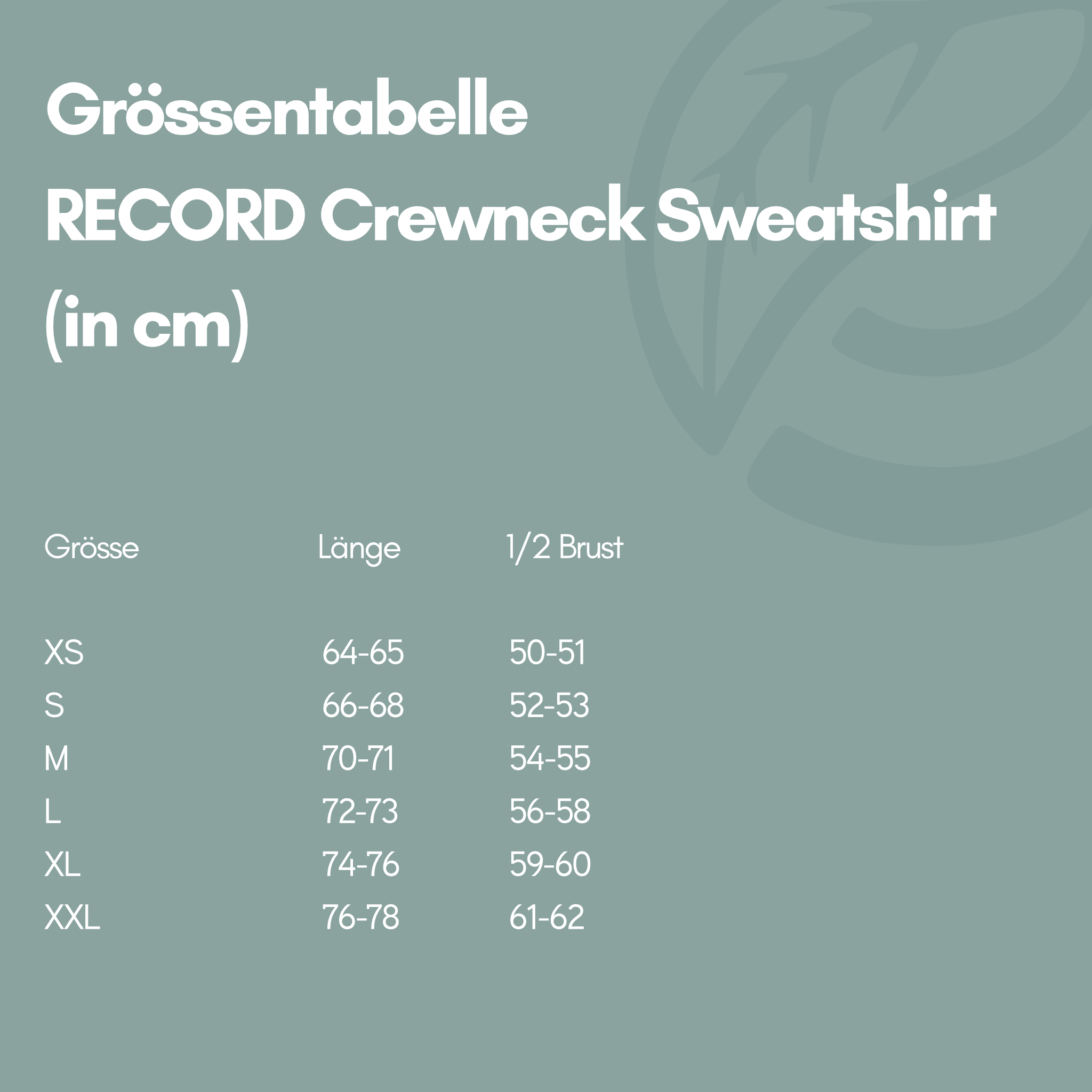 RECORD I Natural Crewneck Sweater - schwarz