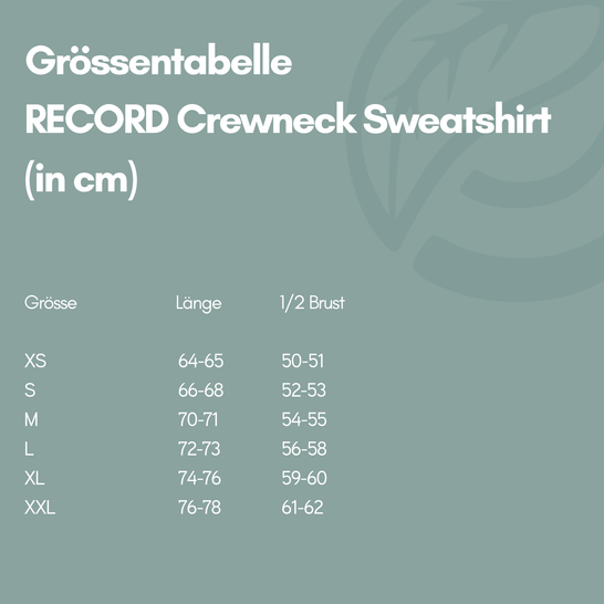 RECORD I Natural Crewneck Sweater black