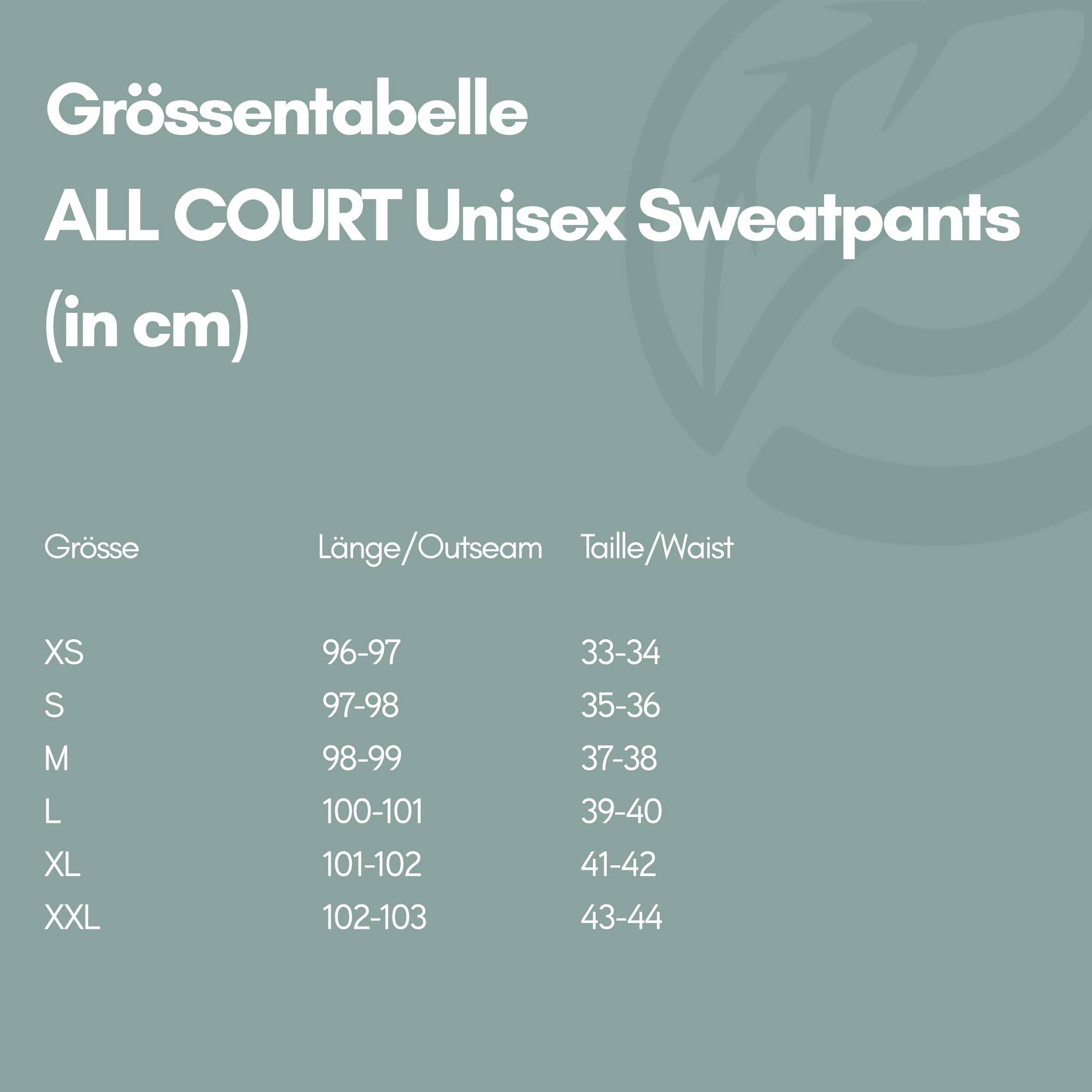 ALL COURT I Natural Sweatpants aus recycelter Baumwolle