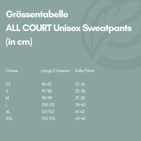 ALL COURT I Natural Sweatpants aus recycelter Baumwolle